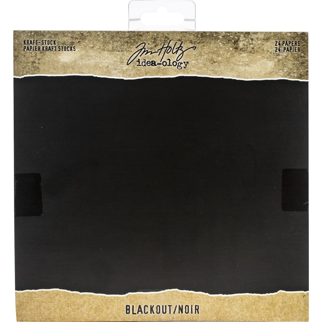 Idea-Ology Blackout Kraft Stock Cardstock Pad, 8" x 8"